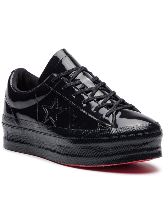 Sneakersy Converse One Star Platform Ox 562604C Czarny eobuwie .pl