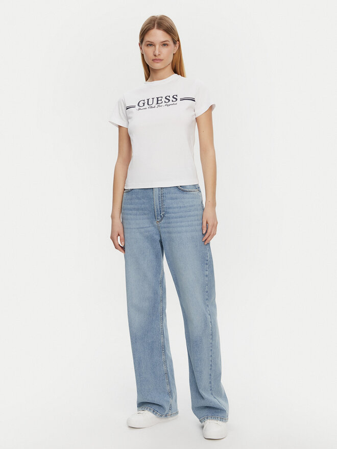 Guess Guess Marškinėliai V5GI03 I3Z14 Balta Regular Fit
