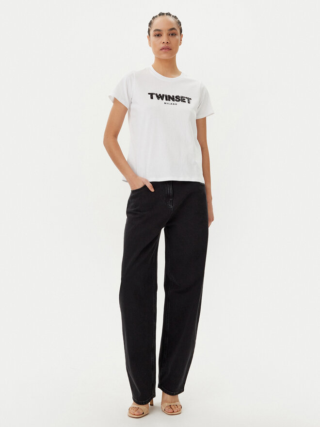 TWINSET TWINSET Camiseta 251TP2070 Blanco Regular Fit