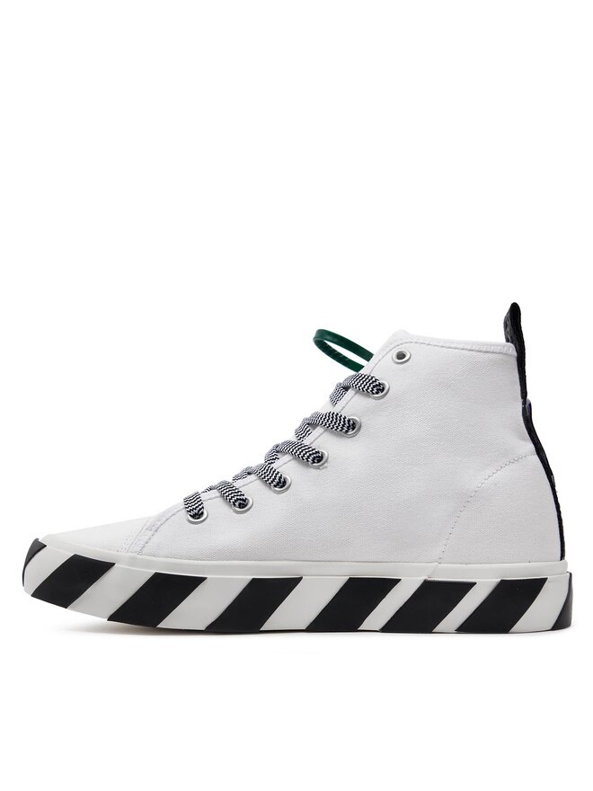 Off-White Снікерcи Off-White Mid Top Vulcanized Canvas OMIA119S22FAB0010145 Білий