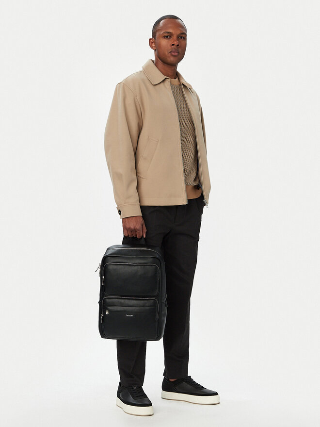 Calvin Klein Rucksack Calvin Klein Raised Double Pocket Backpack LV04D3493G Schwarz
