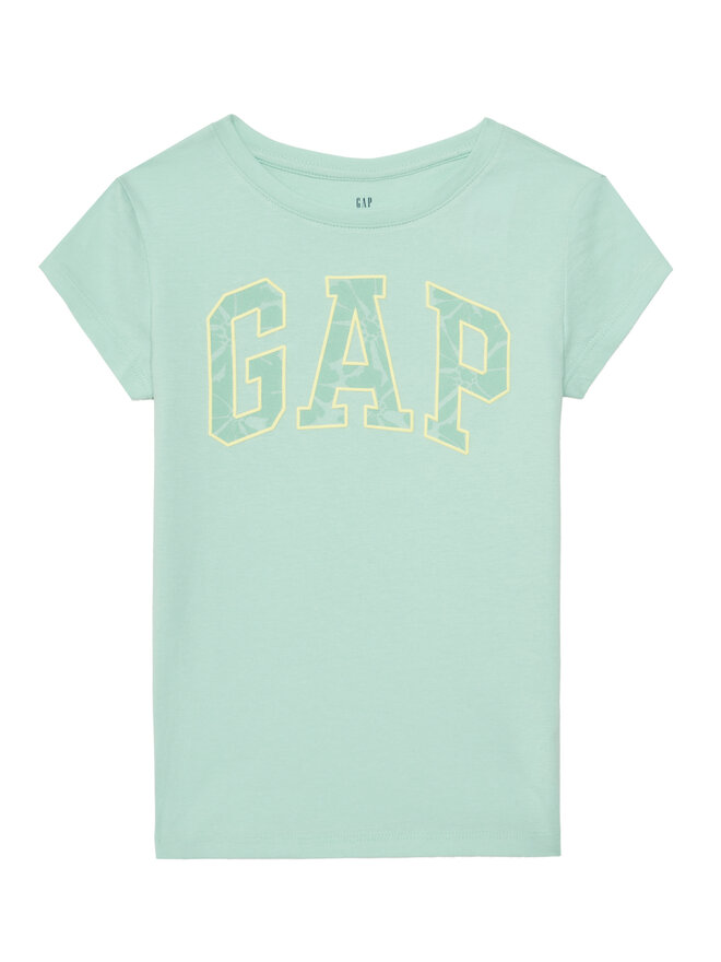 Gap Gap Camiseta 721891-02 Verde Regular Fit