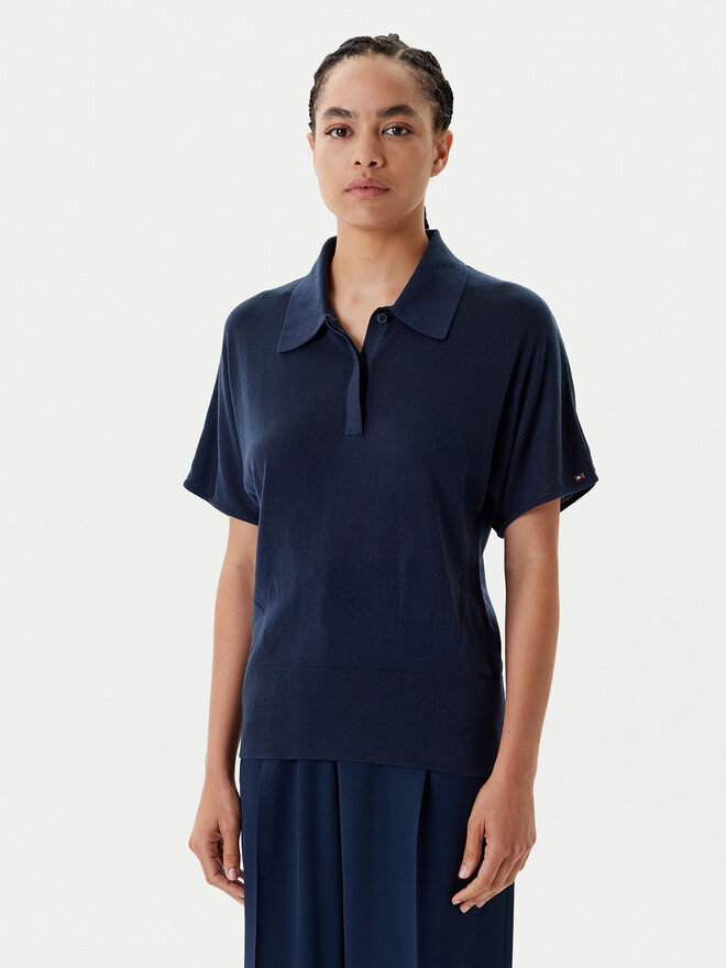 Tommy Hilfiger Tommy Hilfiger Poloshirt WW0WW45652 Dunkelblau Regular Fit