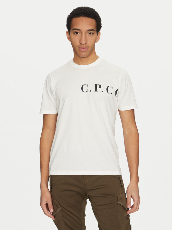 C.P. Company C.P. Company T-Shirt 18CMTS139A005100W Weiß Regular Fit