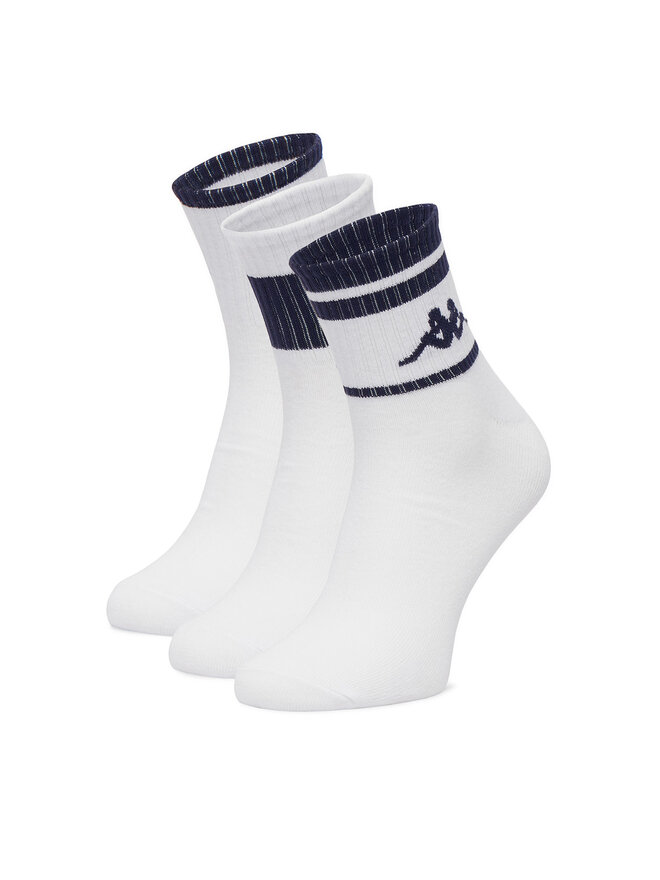 Kappa Довгі шкарпетки Kappa CEO_KR_ANKLE_SS26 (3-PACK) Білий