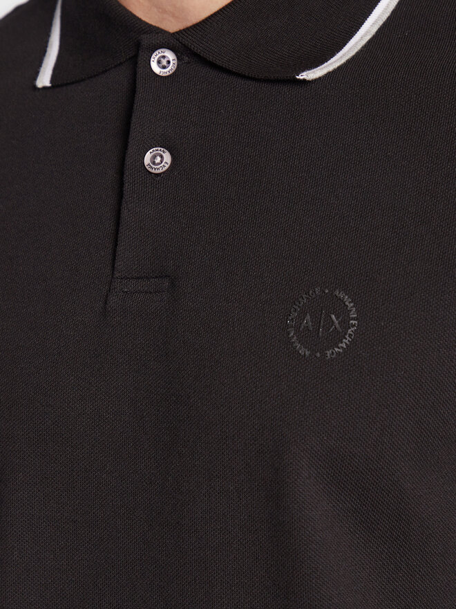 Armani Exchange Armani Exchange Polo 8NZF75 Z8M5Z 1200 Μαύρο Regular Fit