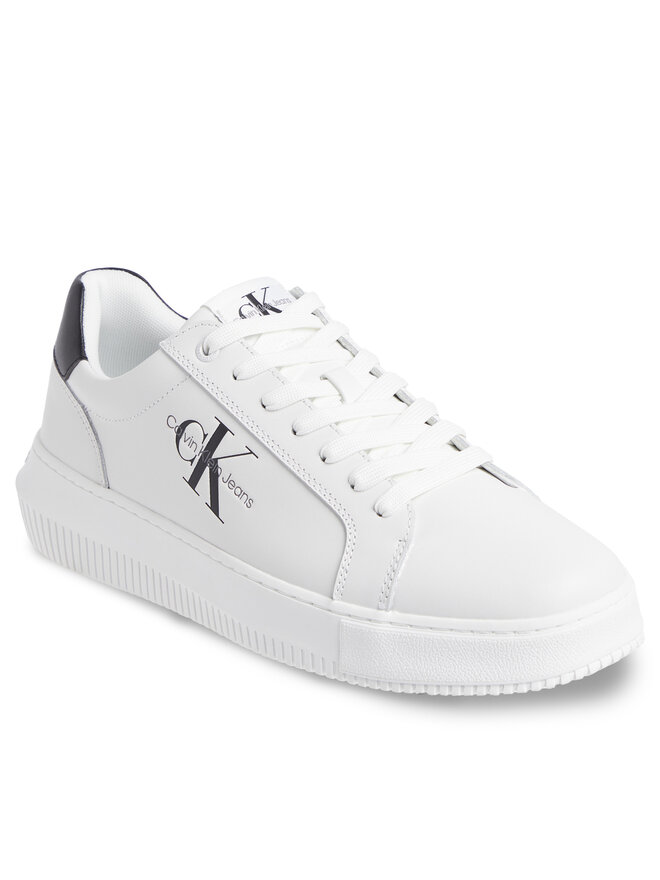 Calvin Klein Jeans Sneakers Calvin Klein Jeans Chunky Cupsole Monologo YM0YM00681 Alb