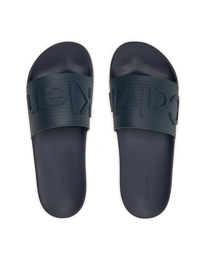 Calvin Klein Natikači Calvin Klein Pool Slide HM0HM01519 Mornarsko modra