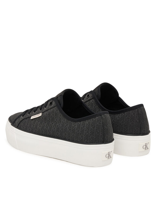 Calvin Klein Sneakers Calvin Klein Vulc Flatf Laceup Jaq Aop HW0HW03265 Schwarz