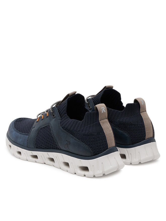 Rieker Sneakersy Rieker 04351-14 Tmavomodrá