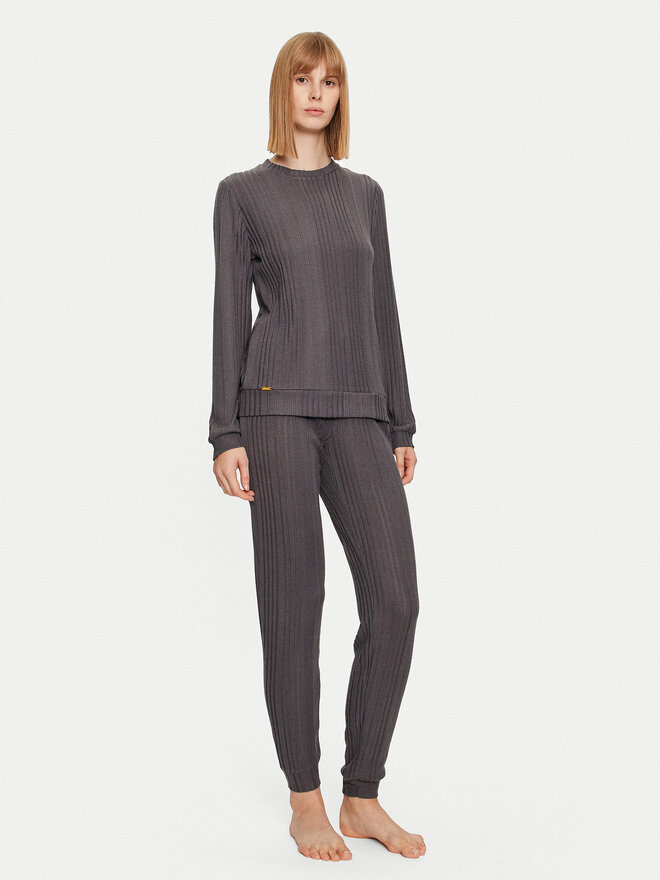 Selmark Selmark Pyjama Basica P6073 Grau Regular Fit