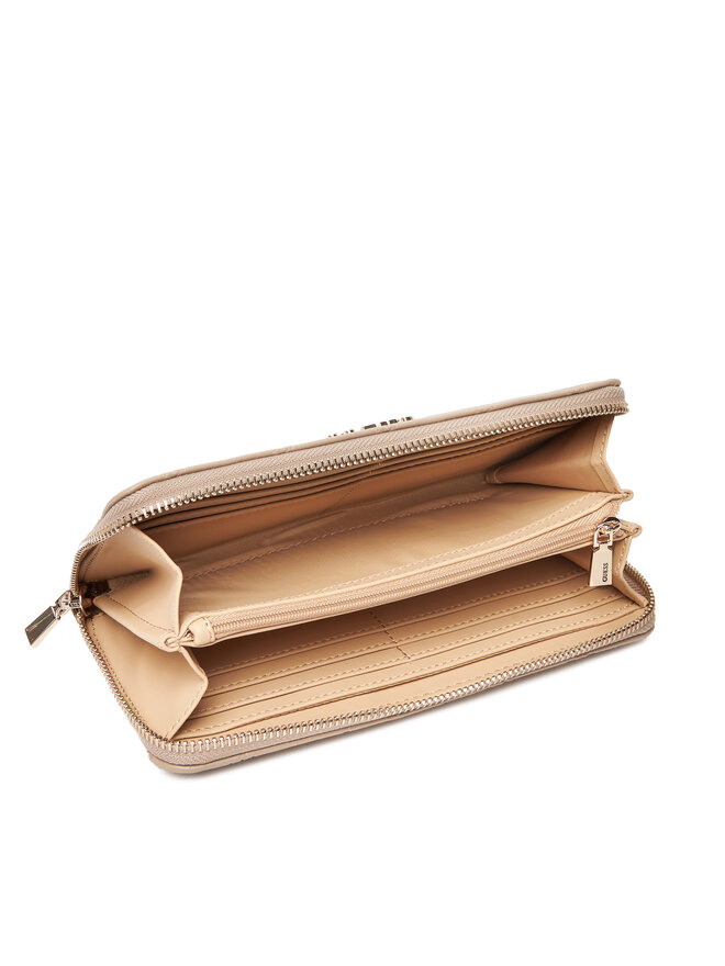 Guess Голям дамски портфейл Guess Phoebe Slg SWPD96 65146 Бежов