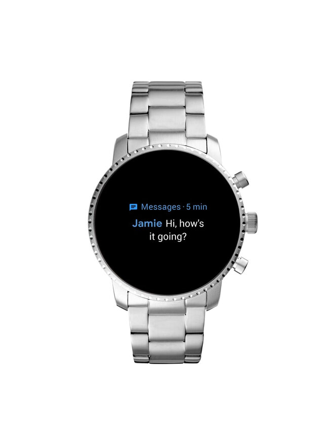 Smartwatch Fossil Explorist Hr FTW4011 Plata zapatos.es