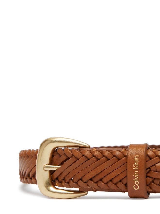 Calvin Klein Damengürtel Calvin Klein Braided Logo Buckle 25Mm LV04F7087G Braun