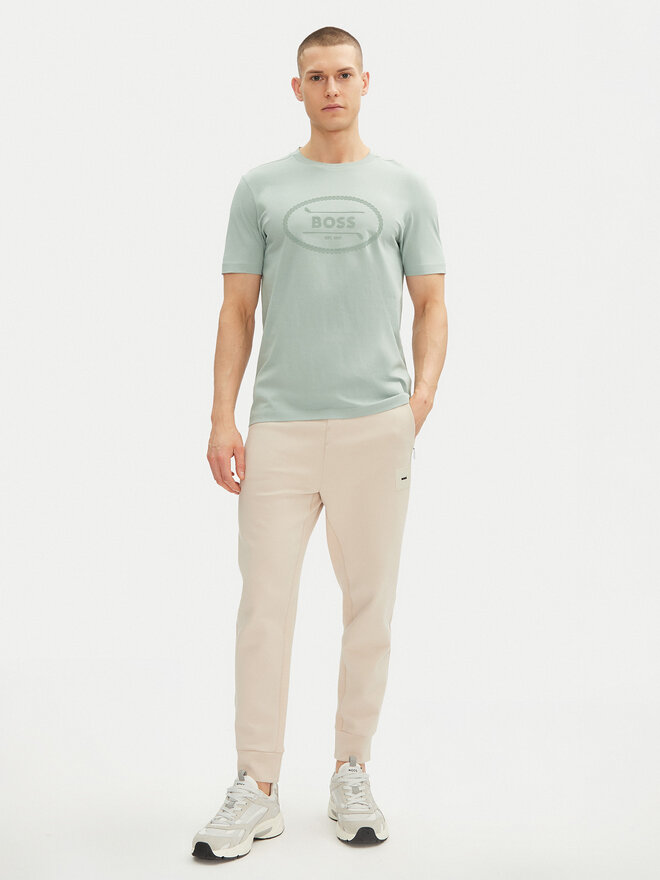 BOSS BOSS Camiseta 50537825 Verde Regular Fit