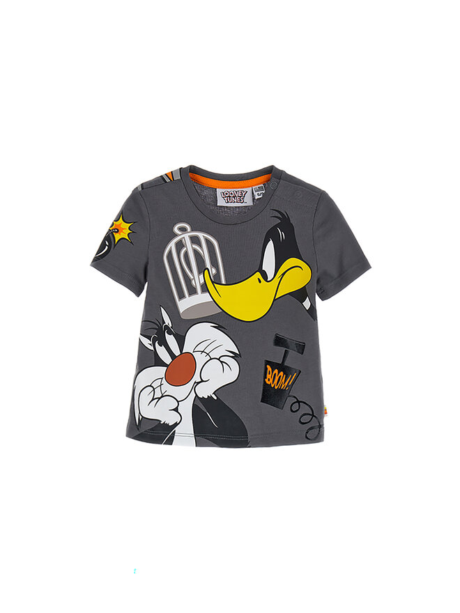 Original Marines Original Marines Marškinėliai LOONEY TUNES DDPV0346NM Pilka Regular Fit