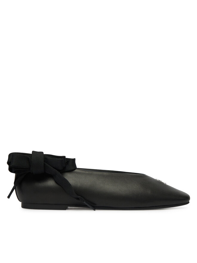 Tommy Jeans Ballerinas Tommy Jeans Tjw Ballerina With Laces EN0EN02939 Schwarz