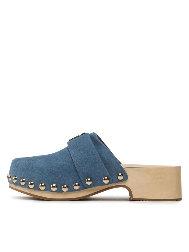 Tommy Hilfiger Clogs Tommy Hilfiger Th Clog Suede FW0FW07171 Blau