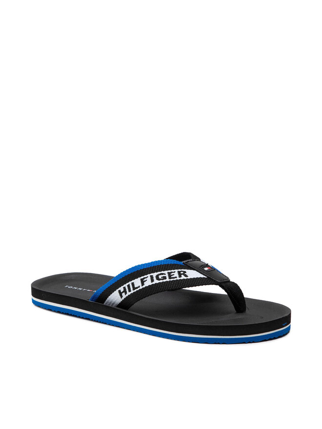 Tommy Hilfiger Джапанки Tommy Hilfiger Sporty Comfort Beach Sandal FM0FM03388 Черен