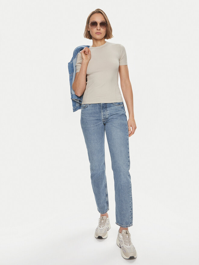 Calvin Klein Calvin Klein Футболка K20K206553 Бежевий Slim Fit