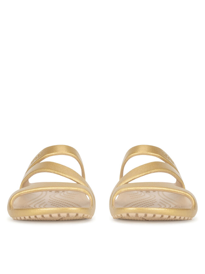 Crocs Şlapi Crocs KADEE II METALLIC SANDAL W 210147-710 Auriu
