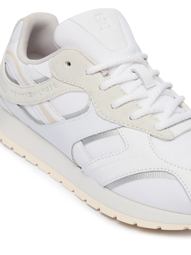 Tommy Hilfiger Sneakers Tommy Hilfiger Th Modern Runner Mix Mat FW0FW09098 Weiß