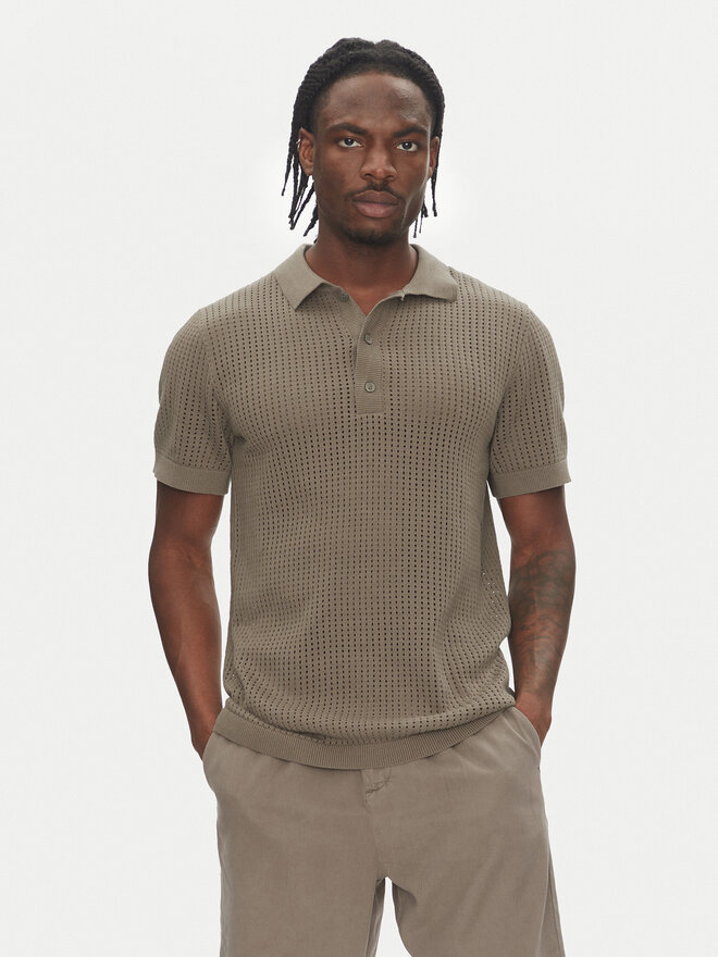 Lindbergh Lindbergh Поло 30-804126 Бежевий Relaxed Fit