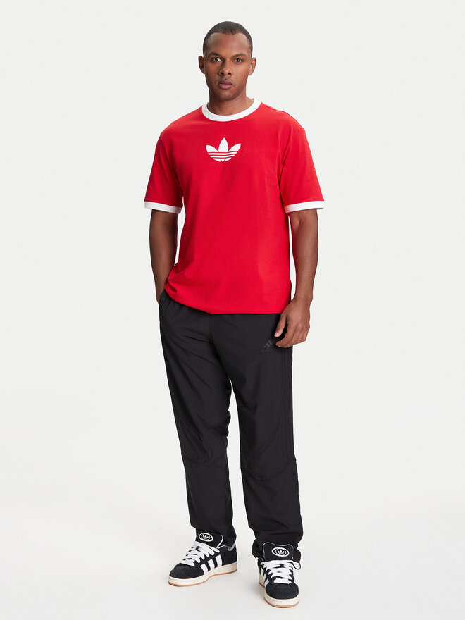adidas adidas Marškinėliai adicolor 2000s Cali JX1514 Raudona Loose Fit