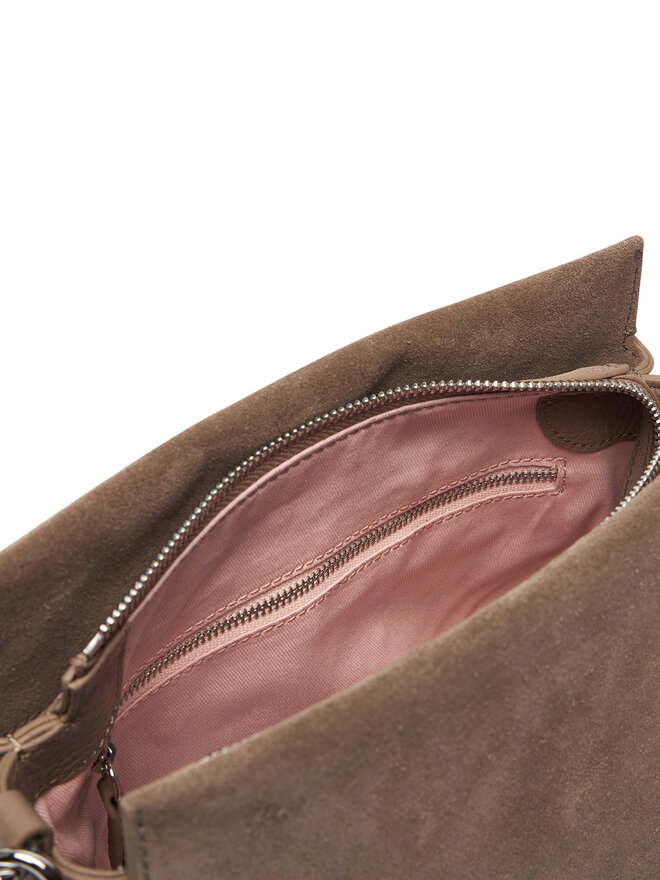 Coccinelle Handtasche Coccinelle P6P Boheme Suede Bimaterial E1 P6P 58 01 01 Dunkelbeige