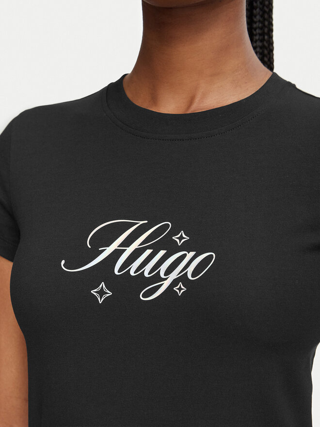 HUGO HUGO T-Shirt 90's Tee_B_2 50575967 Schwarz Slim Fit
