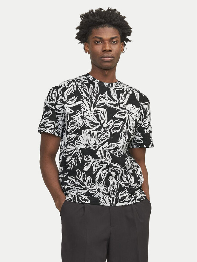 Jack&Jones Jack&Jones Marškinėliai Lafayette 12250434 Juoda Relaxed Fit