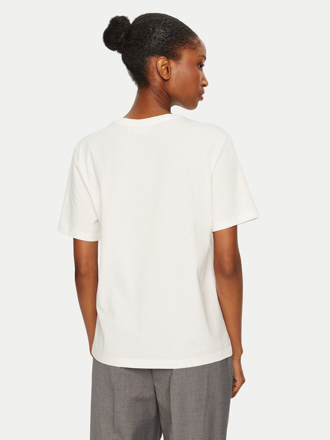 Vila Vila Camiseta Sybil 14097443 Blanco Regular Fit
