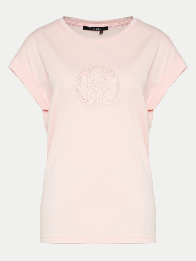 Marc Aurel Marc Aurel T-Shirt 7550 7000 73737 Ροζ Regular Fit