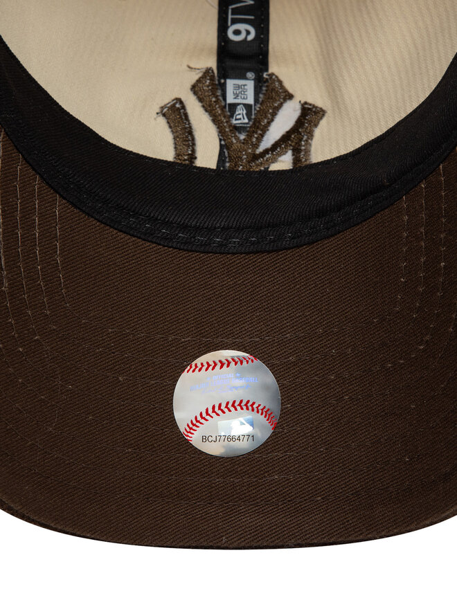 New Era Шапка с козирка New Era New York Yankees Mlb Premium Cord 9Twenty 60595308 Бежов