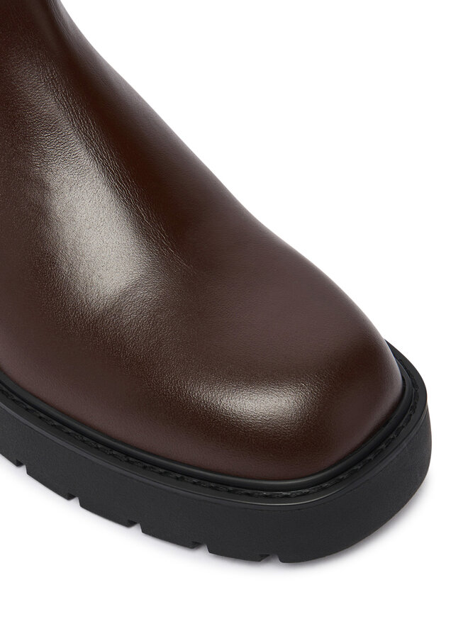 Calvin Klein Klassische Stiefeletten Calvin Klein Chunky Chelsea Boot Pol Lth HW0HW03267 Schwarz