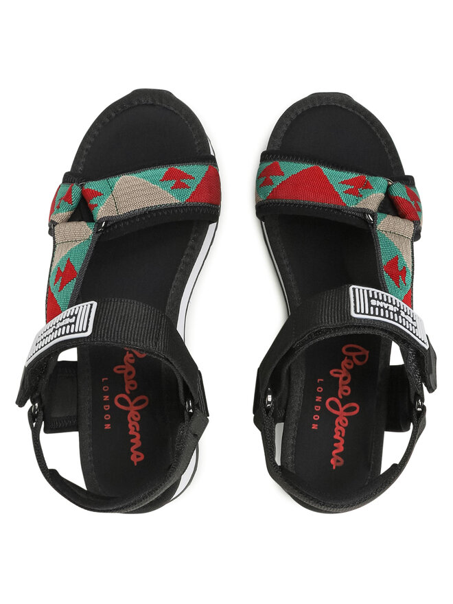 Pepe Jeans Sandalen Pepe Jeans Fuji Ethnic PLS90504 Schwarz