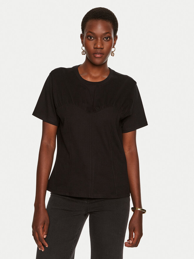 TWINSET TWINSET T-Shirt 242TP2440 Μαύρο Regular Fit