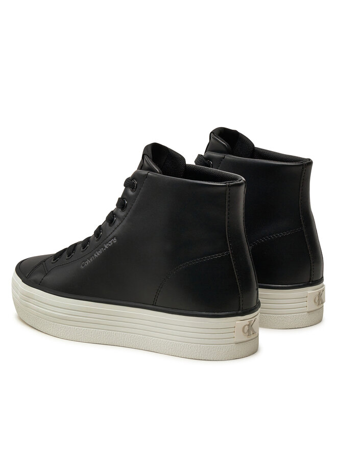 Calvin Klein Jeans Sneakersy Calvin Klein Jeans Bold Vulc Flatf Mid Lth In YW0YW01634 Czarny