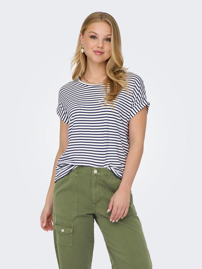 ONLY ONLY Marškinėliai Moster 15206243 Balta Regular Fit