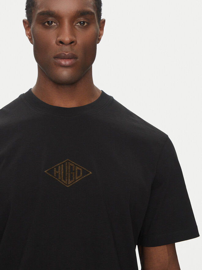 HUGO HUGO T-Shirt Darunu 50534951 Μαύρο Relaxed Fit