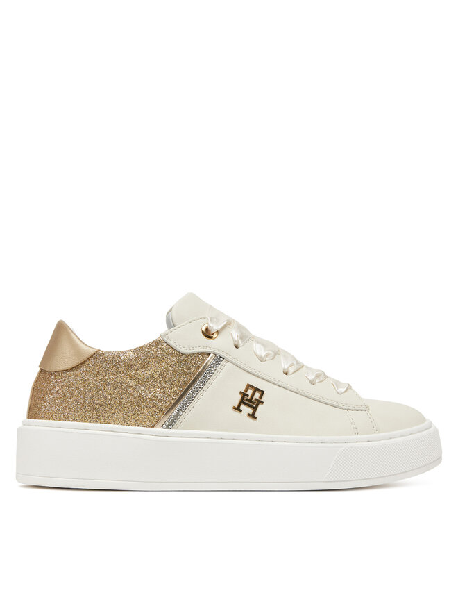 Tommy Hilfiger Sneakersy Tommy Hilfiger Low Cut Lace UP T4A9-33935-1281X024 Biały