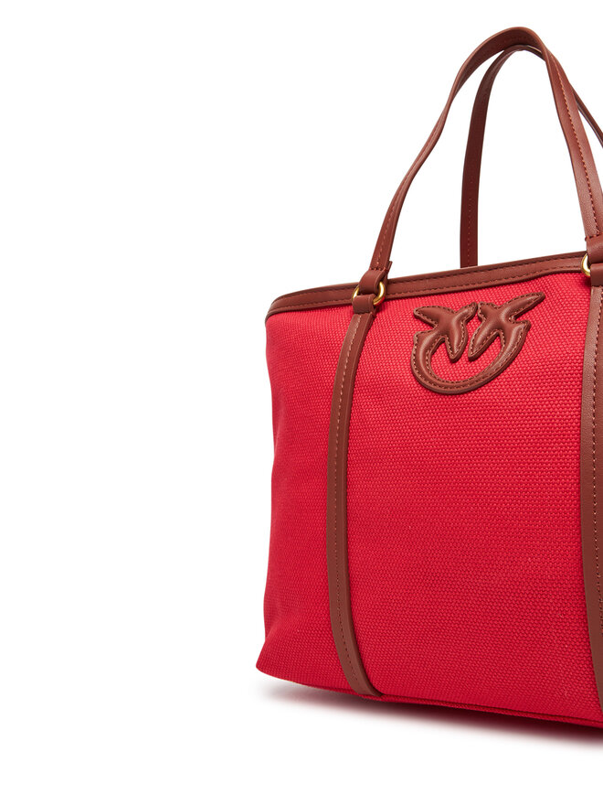 PINKO Kabelka PINKO Miranda Shopper Classic PE 25 PLTT 104714 A2G2 Červená