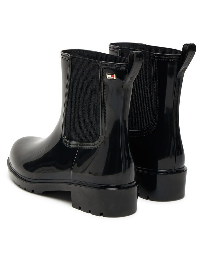 Tommy Hilfiger Wellington Tommy Hilfiger Flag Hardware FW0FW08966 Nero