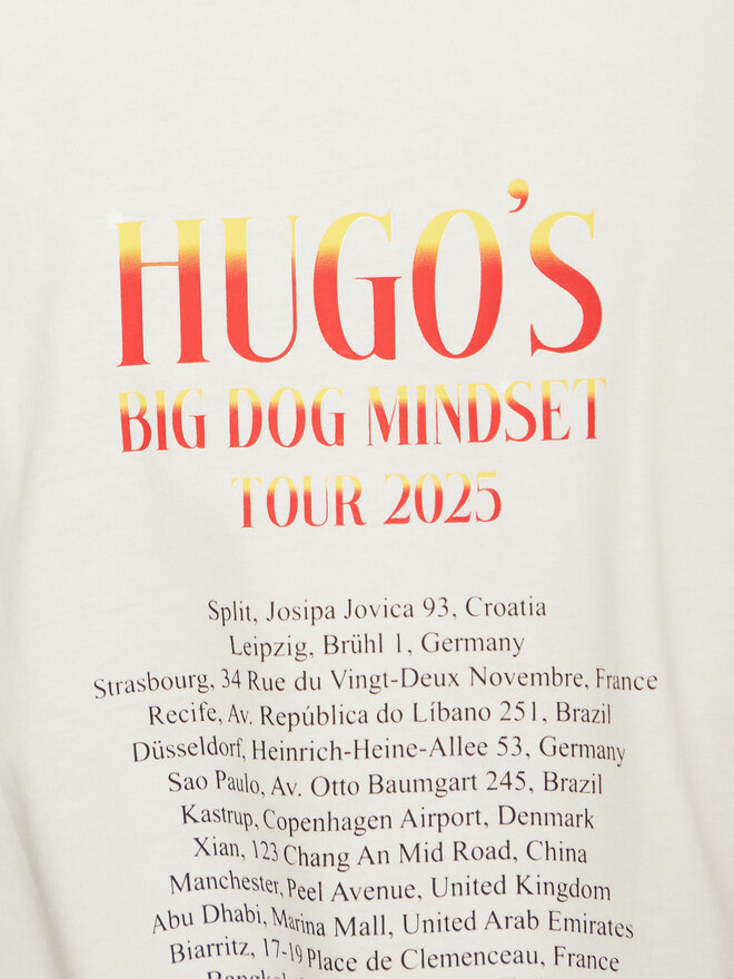 HUGO HUGO Футболка Dugie 50538259 Écru Oversize