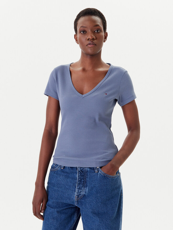 Tommy Jeans Tommy Jeans Camiseta Essential DW0DW17385 Azul Slim Fit
