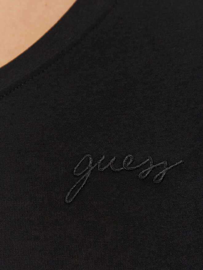 Guess Guess Marškinėliai O5GI00 KBBU1 Juoda Boxy Fit