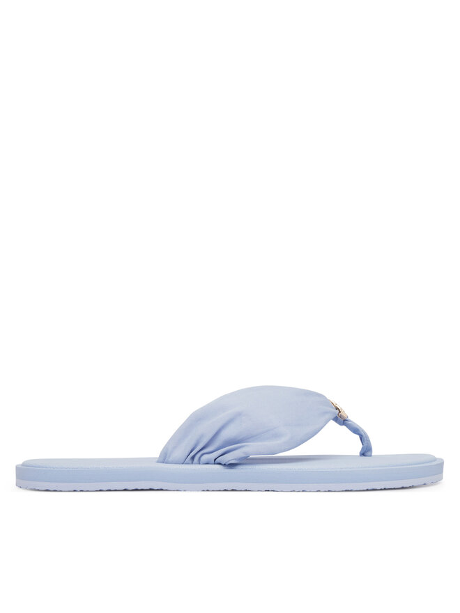 Tommy Hilfiger Zehentrenner Tommy Hilfiger Th Scandi Soft Summer Sandal FW0FW09421 Hellblau