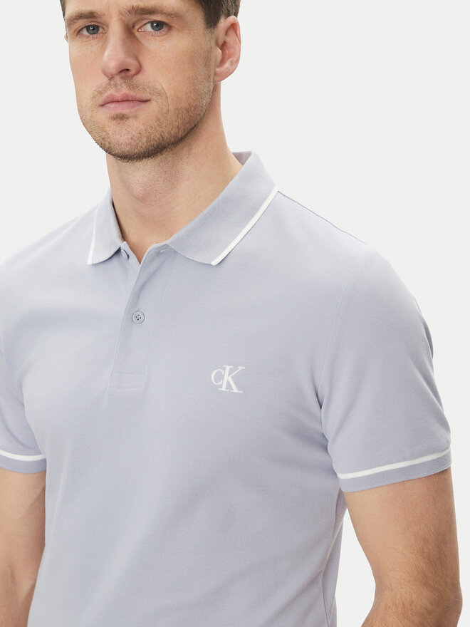 Calvin Klein Jeans Calvin Klein Jeans Поло J30J315603 Голубий Slim Fit