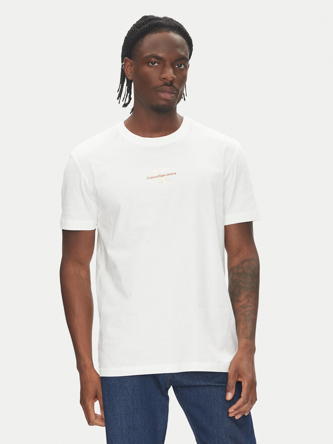 Calvin Klein Jeans Calvin Klein Jeans Camiseta Monologo J30J325649 Blanco Regular Fit