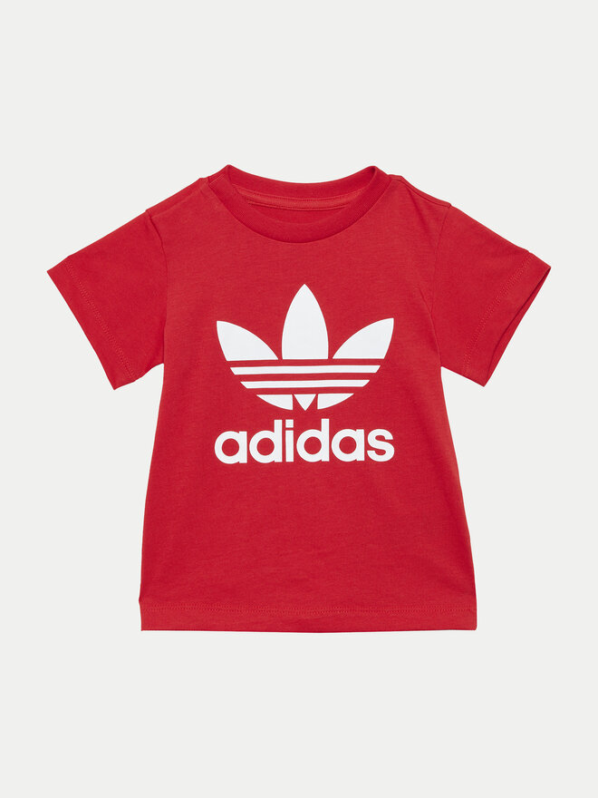 adidas adidas Marškinėliai Trefoil IX5115 Raudona Regular Fit